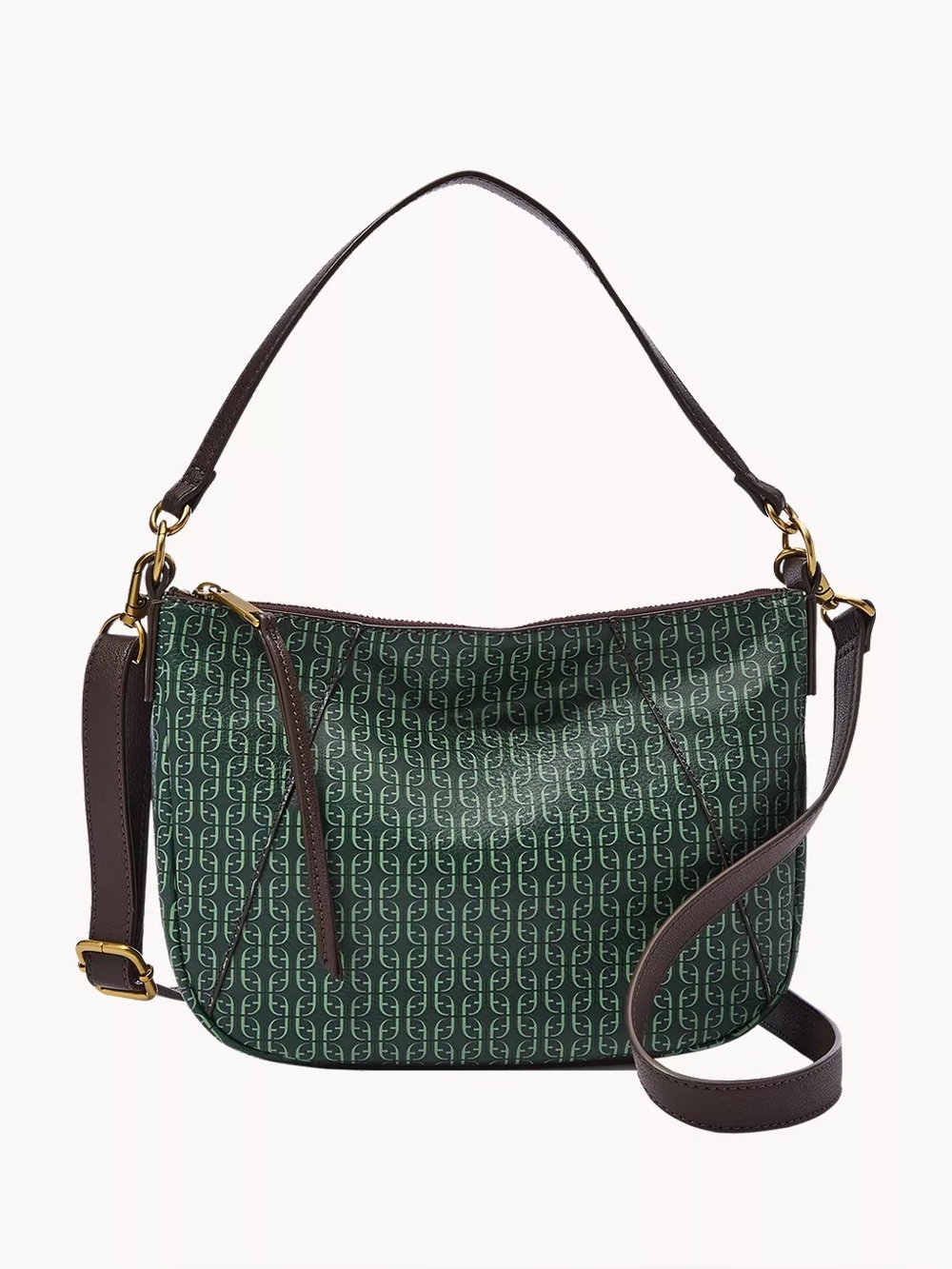NEW!! Fossil Skylar Green Crossbody